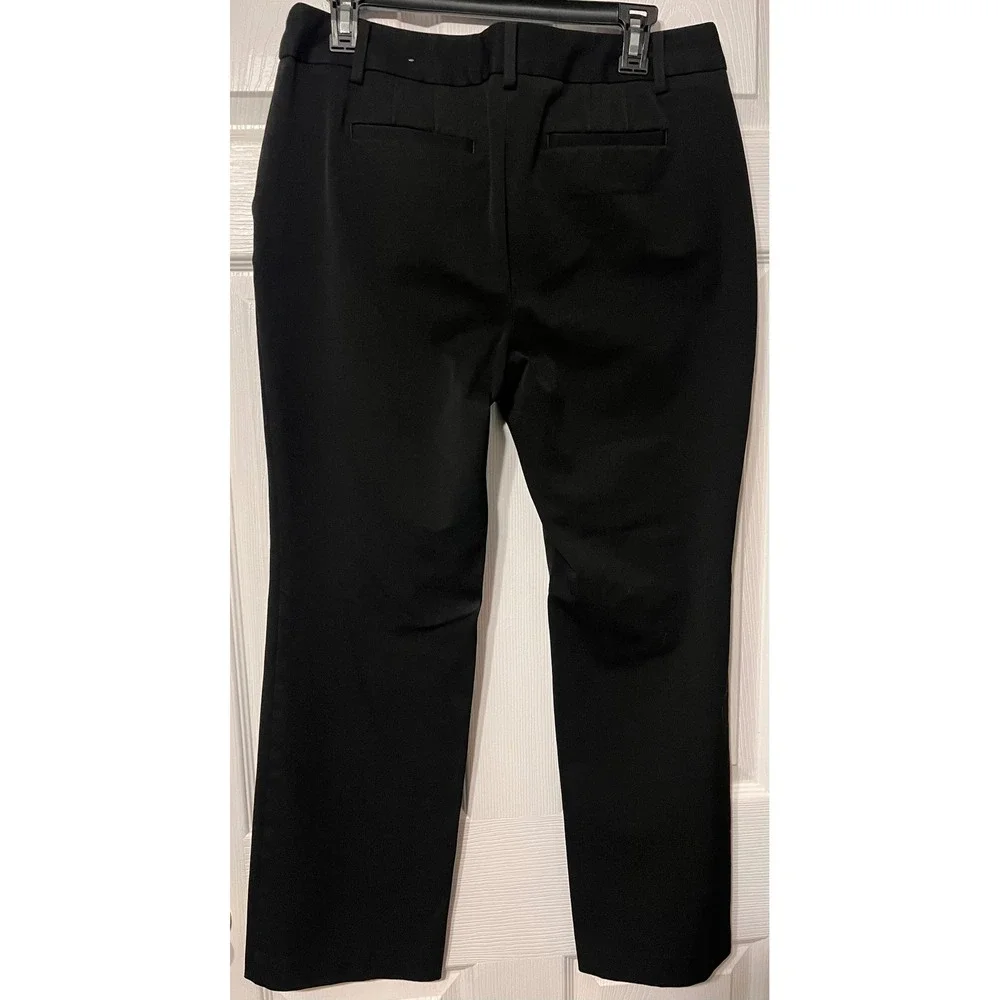 Talbots Womens 12P Barely Boot Black Dress Pants Petite Stretch Career‎ Trousers